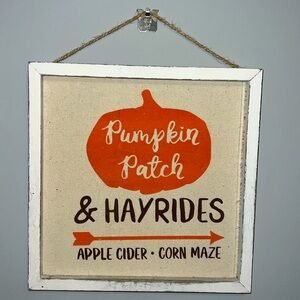 Wood Hanging Pumpkin Patch Sign!!
